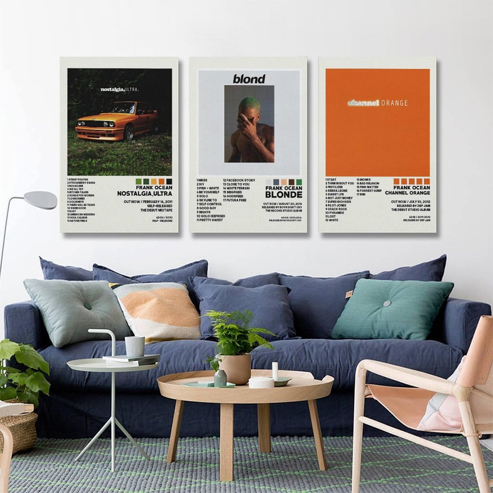 Amazon.com: oooac A Set of 3 album canvas posters,Frank ocean